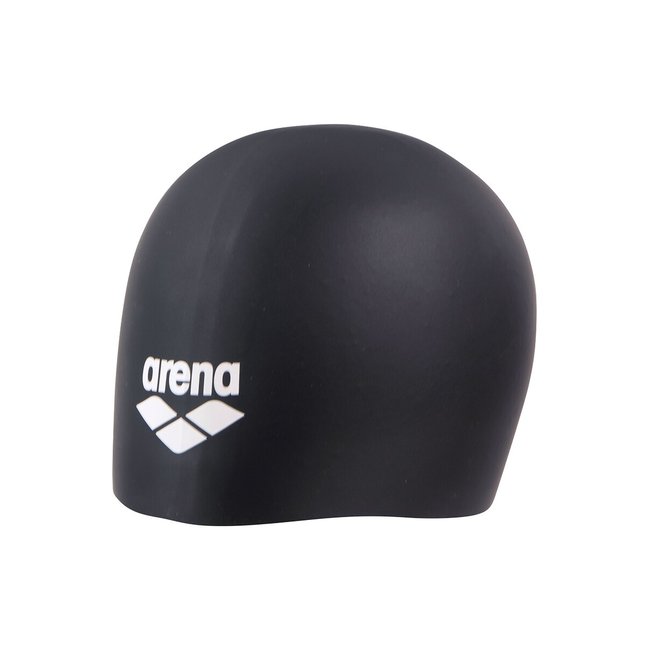 Bonnet de bain spécial cheveux long noir/blanc <span itemprop=