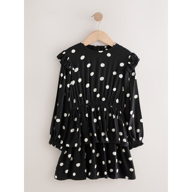 Robe à volants et manches longues - NEXT