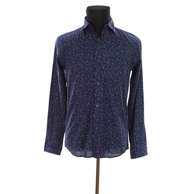Chemise en coton - Très Bon État bleu <span itemprop=