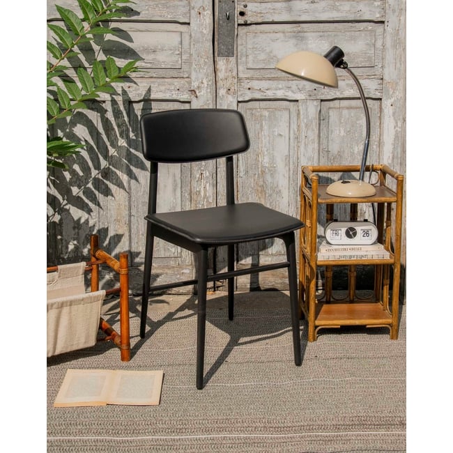 Chaise contemporaine italienne Alma N°1753 - Bon état Couleur noir <span itemprop=