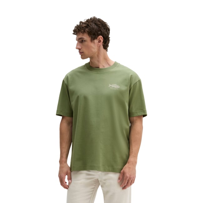 T-shirt loose avec imprimé dos de poisson - MARC O'POLO