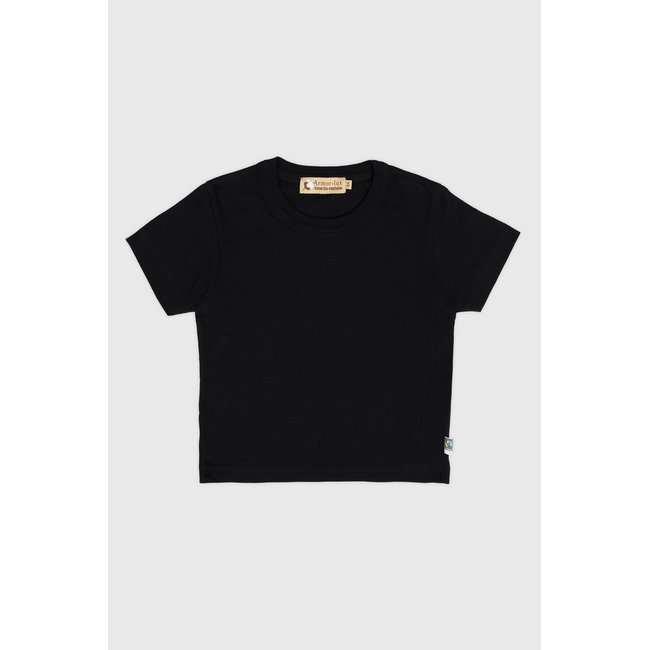 T-shirt Kids - coton équitable noir <span itemprop=