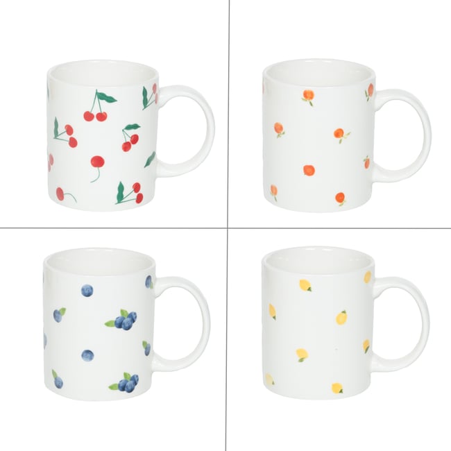 Mug Bellanova 35 cl (lot de 4) - BELLANOVA Couleur blanc <span itemprop=