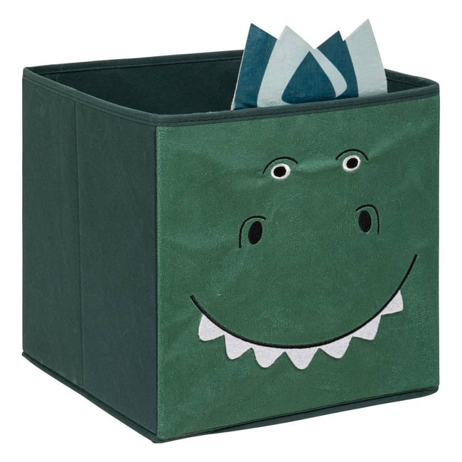 Panier de rangement enfant imprimé Couleur vert foncé <span itemprop=