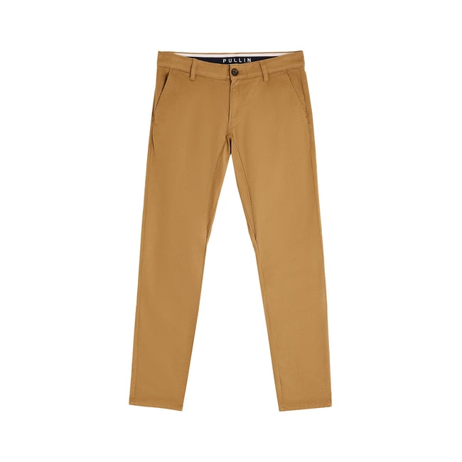 PANTALON CHINO TAUPE marron <span itemprop=