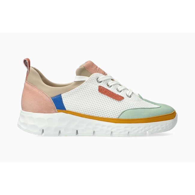 Baskets en cuir WING POP blanc .p51 <span itemprop=
