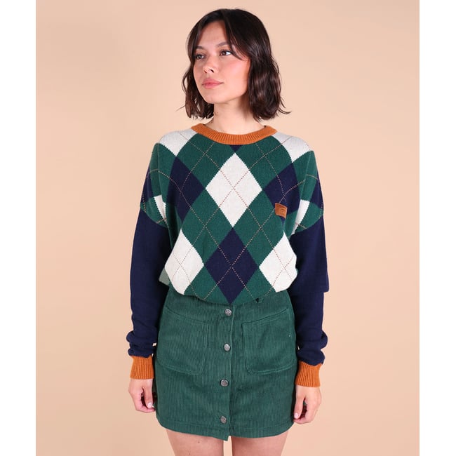 Pull jacquard oversize PINE v002232 <span itemprop=