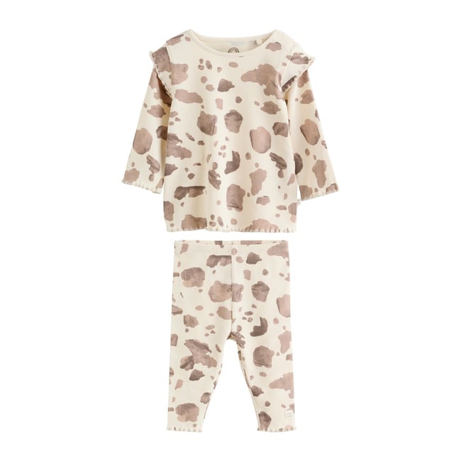 Ensemble bébé haut et legging, 2 pièces marron <span itemprop=