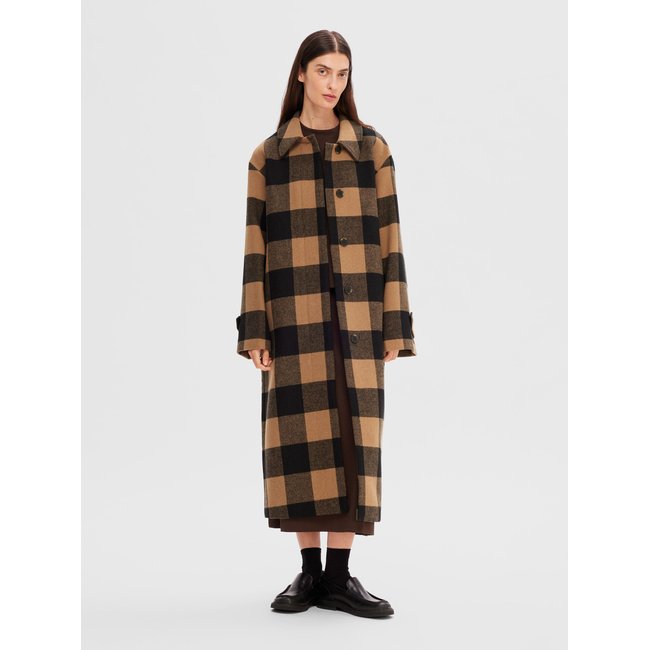 Manteau SELECTED FEMME toasted coconut <span itemprop=