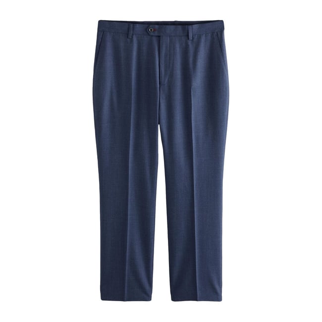 Pantalon de costume standard pied-de-poule bleu marine <span itemprop=