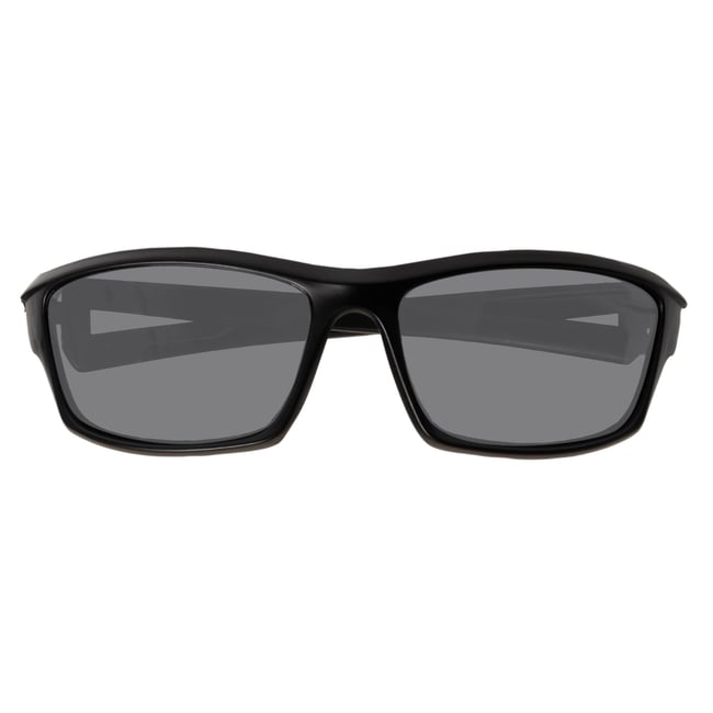 Lunettes de soleil sport finition gomme, verres polarisants noir <span itemprop=