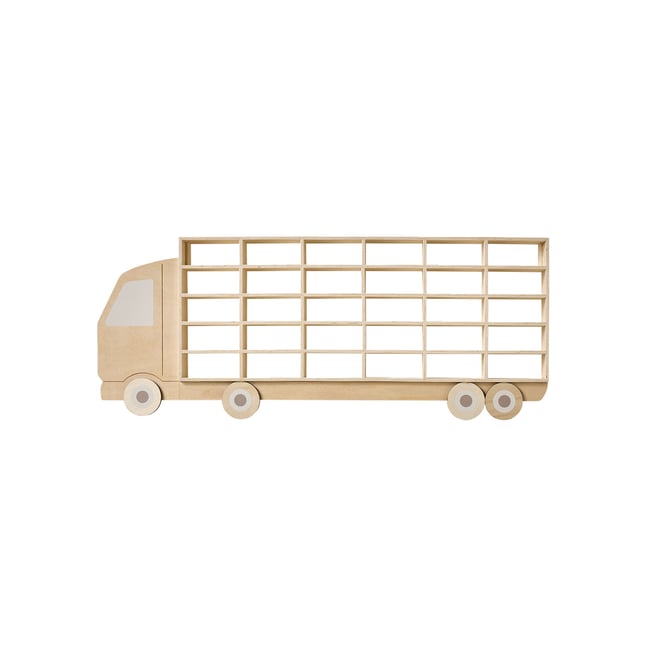 Rangement mural forme camion Couleur beige <span itemprop=