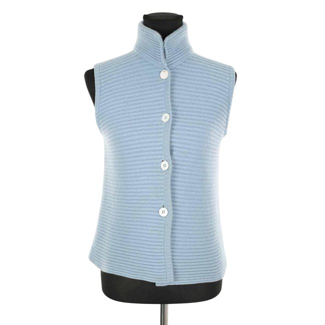 Cardigan en cachemire - Bon État bleu <span itemprop=
