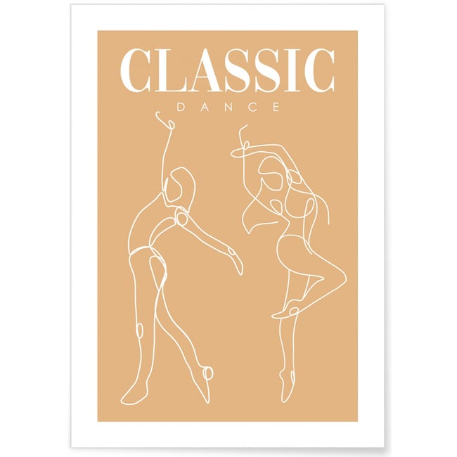 Poster Classic dance Couleur blanc <span itemprop=