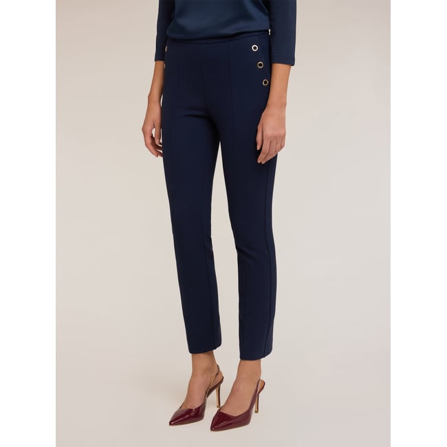Pantalon regular avec motif œillets - MOTIVI