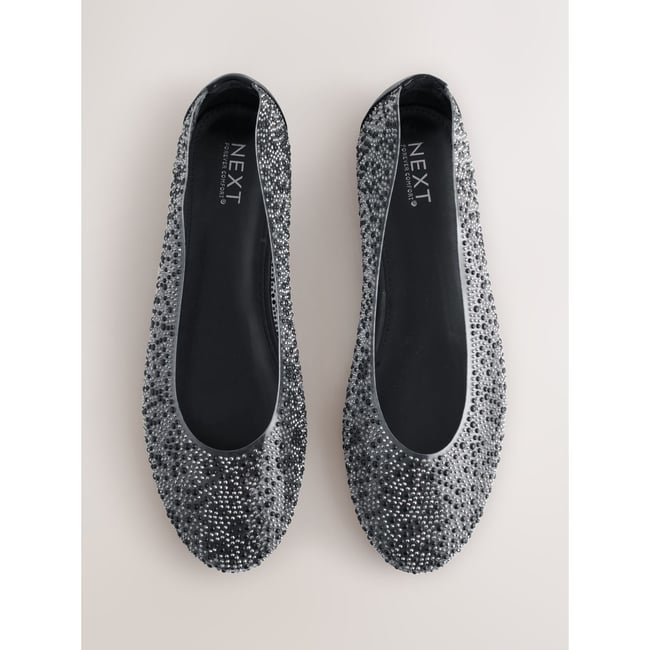 Ballerines en vinyle forever comfort® noir <span itemprop=