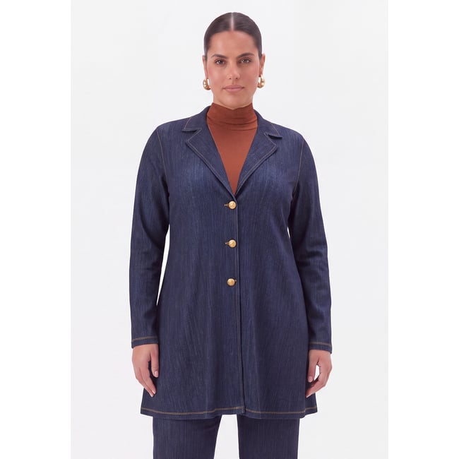 Veste /Blazer avec manches longues indigo <span itemprop=