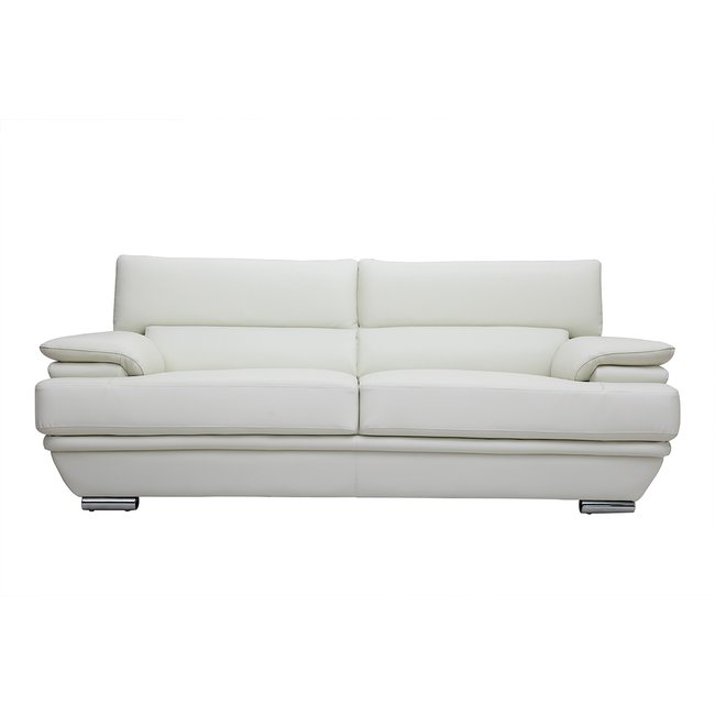 Canapé design avec têtières ajustables 3 places EWING - MILIBOO