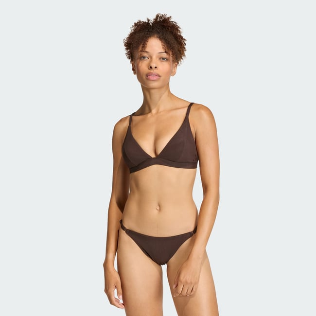 Haut De Bikini Triangle Matelassé Côtelé Iconisea aurora coffee <span itemprop=