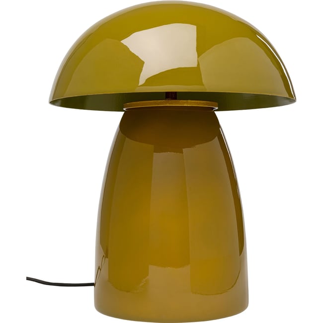 Lampe en verre et acier, FUNGO Couleur vert <span itemprop=