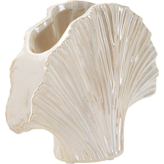 Vase en céramique effet nacré MODERN Couleur nacré <span itemprop=