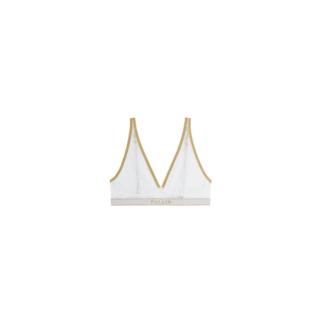 TRIANGLE FOULARD BRIDE blanc <span itemprop=