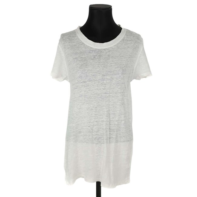 T-shirt en lin - Très Bon État blanc <span itemprop=