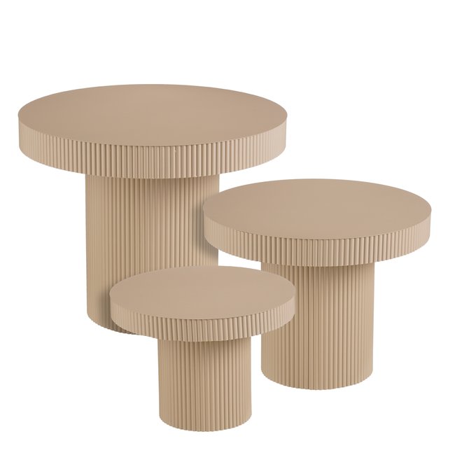 Table d'appoint Lux Marron clair Couleur marron clair <span itemprop=