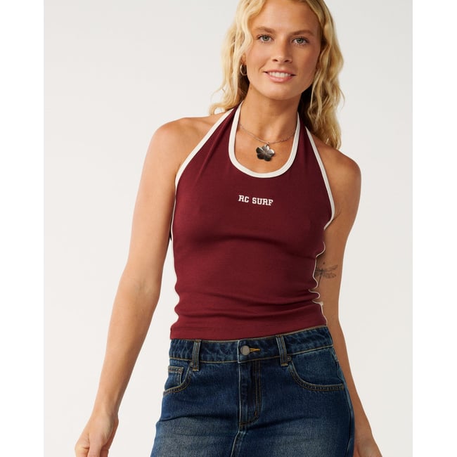 Top dos nu Samba Fitted dark plum <span itemprop=