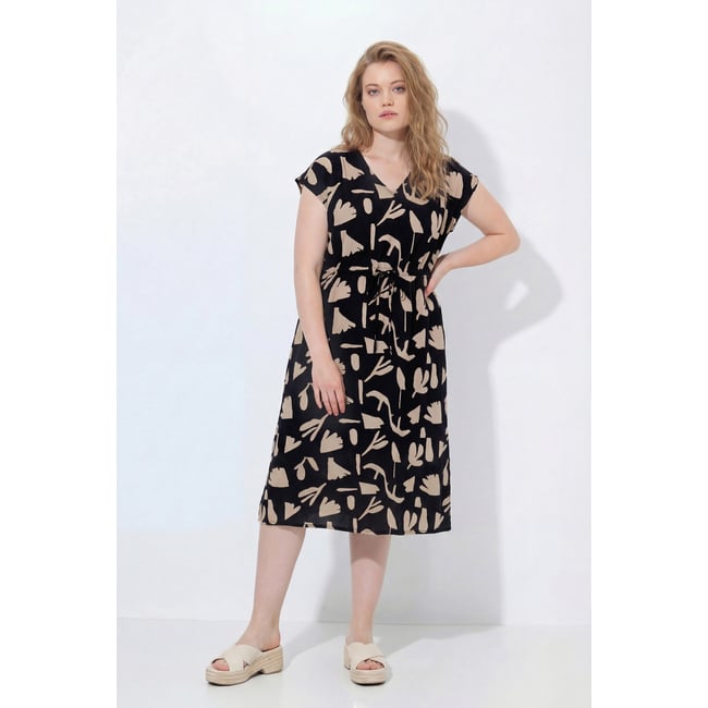 Robe maxi à fleurs noir <span itemprop=