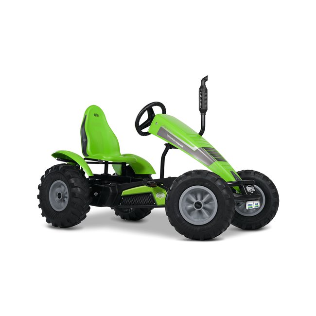 Kart à pédale électrique tracteur XXL DEUTZ-FAHR E-BFR vert <span itemprop=