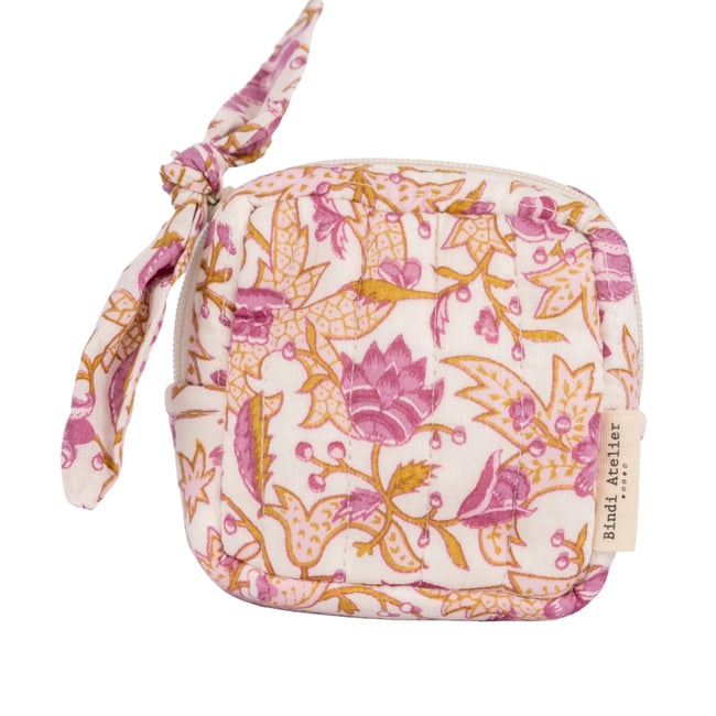 Pochette à bijoux Toile de Jouy depuis 1760 - Forest - BINDI ATELIER
