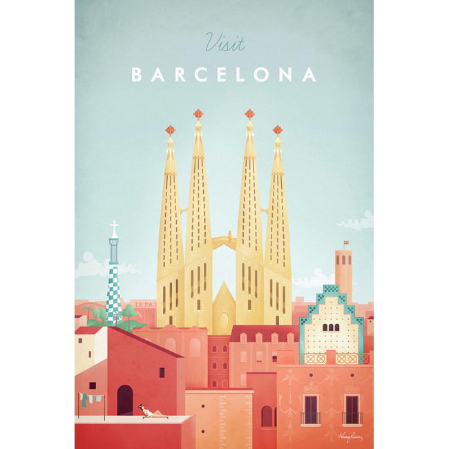 Tableau architecture barcelona vintage - HEXOA