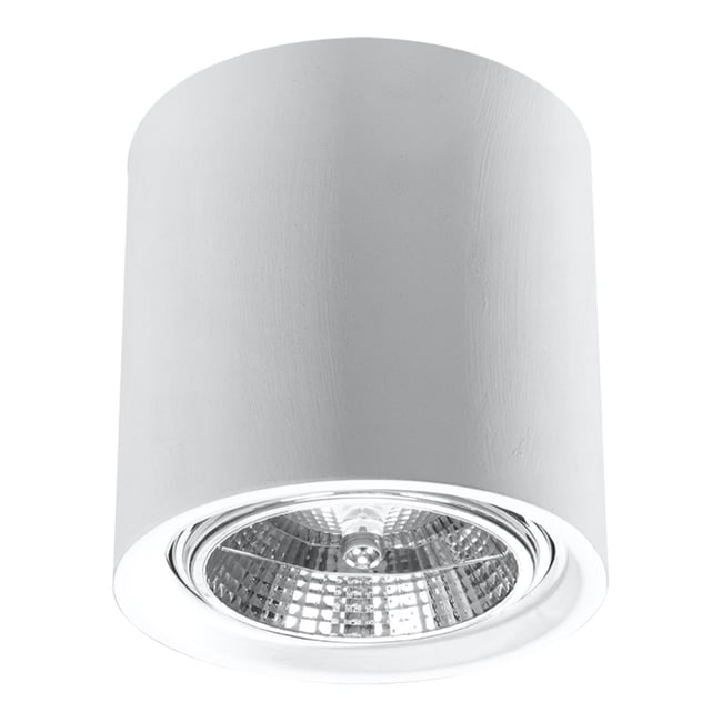 Plafonnier Céramique Blanc GU10/ES111 1 Kalu Couleur blanc <span itemprop=