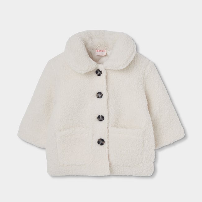 Manteau fille blanc <span itemprop=