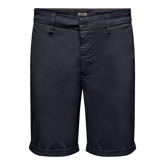 Peter Straight Chino Shorts, navy blue, ONLY & SONS