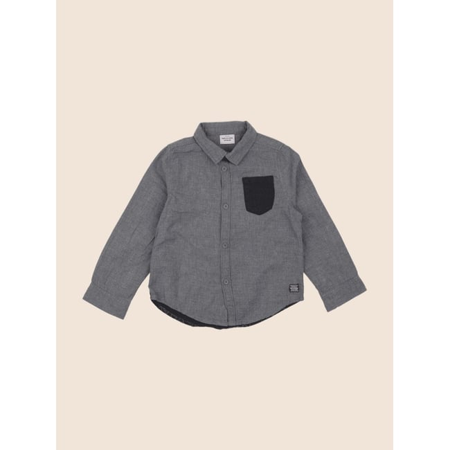 Chemise - Très bon état gris <span itemprop=
