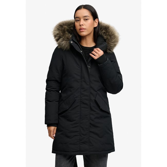 Parka à capuche Everest noir <span itemprop=