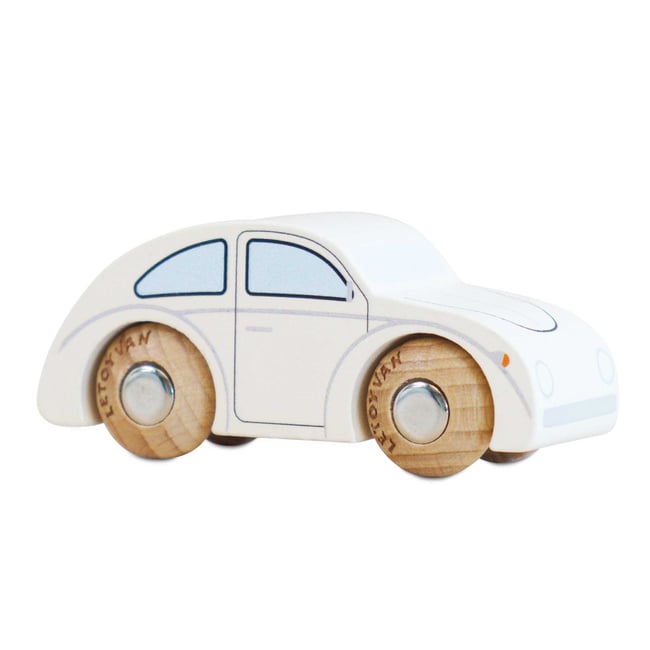Mini voiture Betty No 9 blanc <span itemprop=