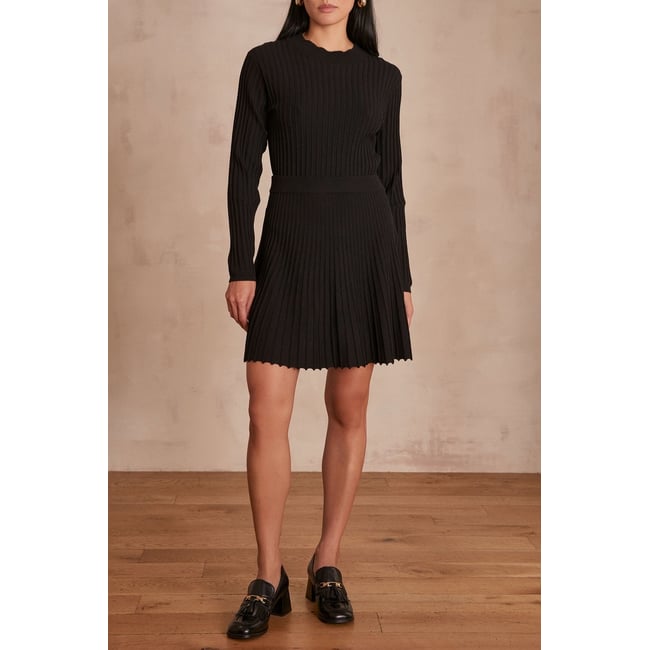 Jupe ELISA BIS noir <span itemprop=