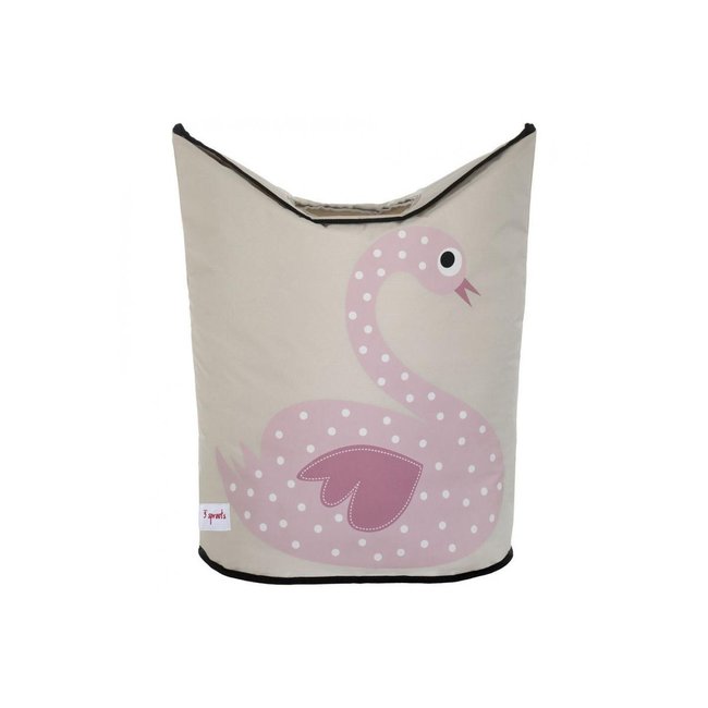 Panier à linge Couleur écru, rose <span itemprop=