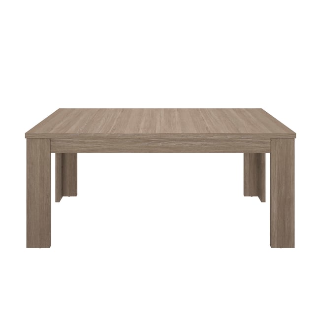 Table rectangle reed avec allonge Couleur beige <span itemprop=