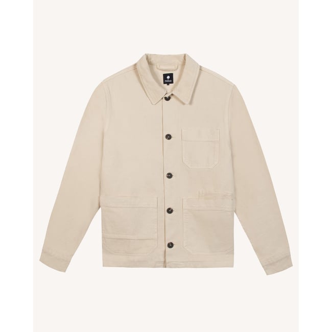 Veste coton GAVRE écru <span itemprop=