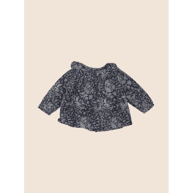 Blouse liberty - Bon état bleu <span itemprop=