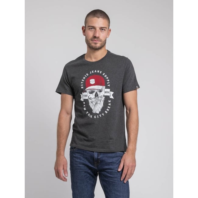 T-shirt Col Rond Pur Coton Jiminal - RITCHIE