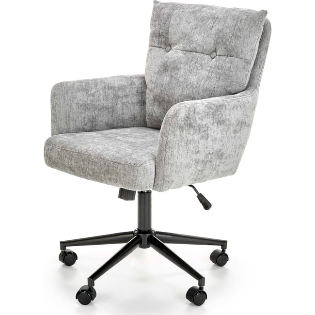 Fauteuil de bureau pivotant collection HOSILK Couleur gris cendré <span itemprop=