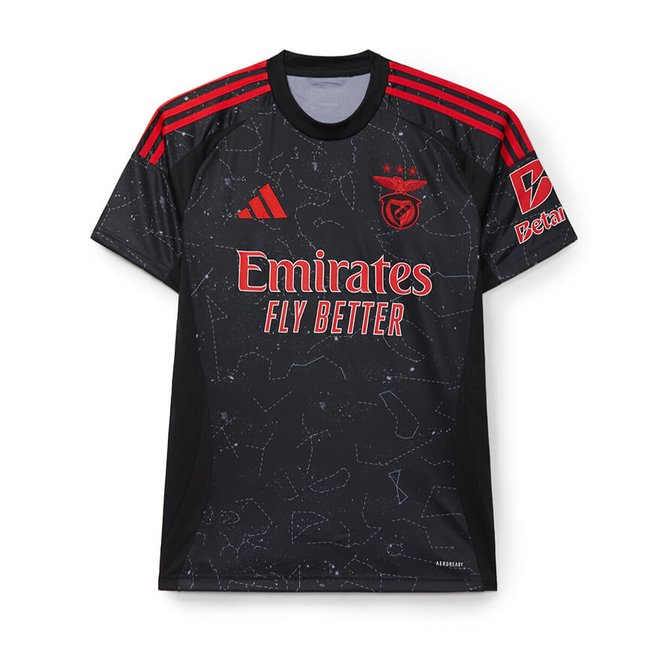 Camisola Alternativa 2024-2025, SL Benfica preto <span itemprop=
