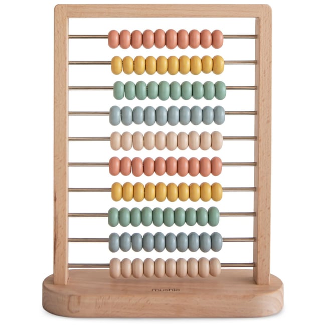 Boulier Abacus multicolore <span itemprop=