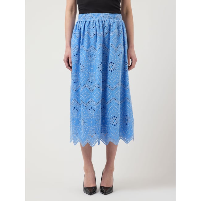 Jupe Mi-Longue bleu - marina1 <span itemprop=