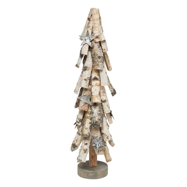 Sapin H54 cm bois Couleur blanc <span itemprop=